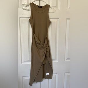 Olive Green Mini Dress